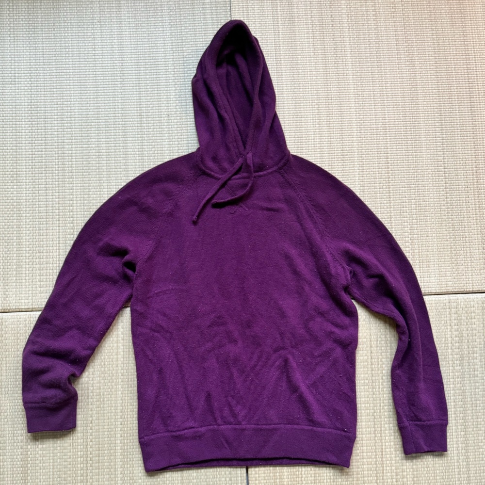 J. Crew Cashmere Purple Hoodie, M